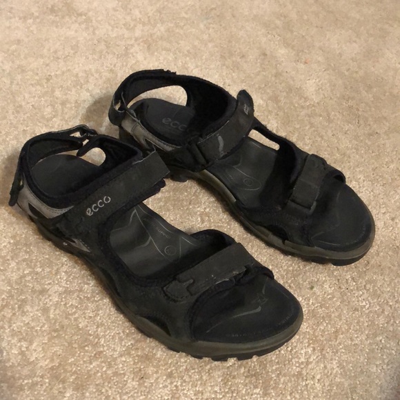 ECCO Men's Offroad Lite 3-Strap Sandal in Black - Picture 4 of 14